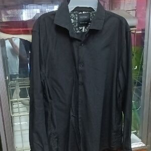 Cactus Black Button-Down Shirt